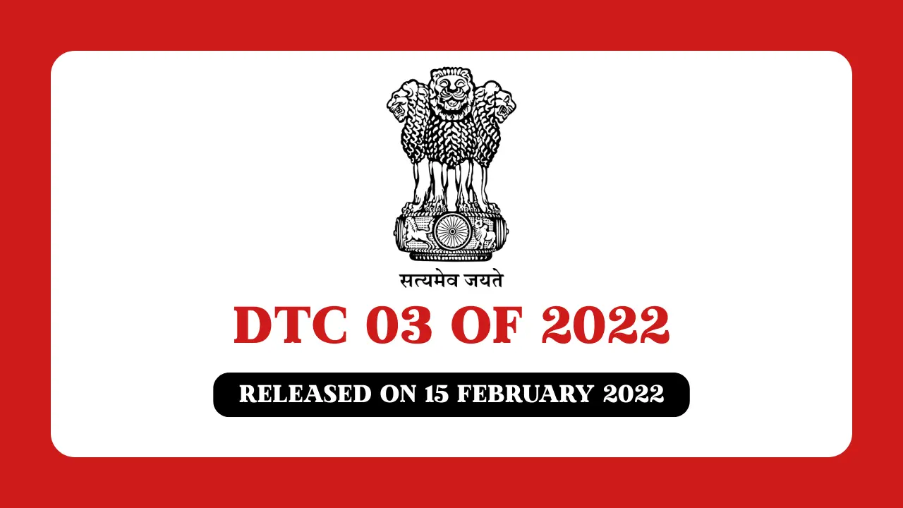 DTC 03 OF 2022